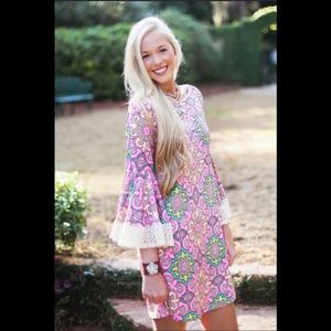 Judith March Neon Wallpaper Shift Dress